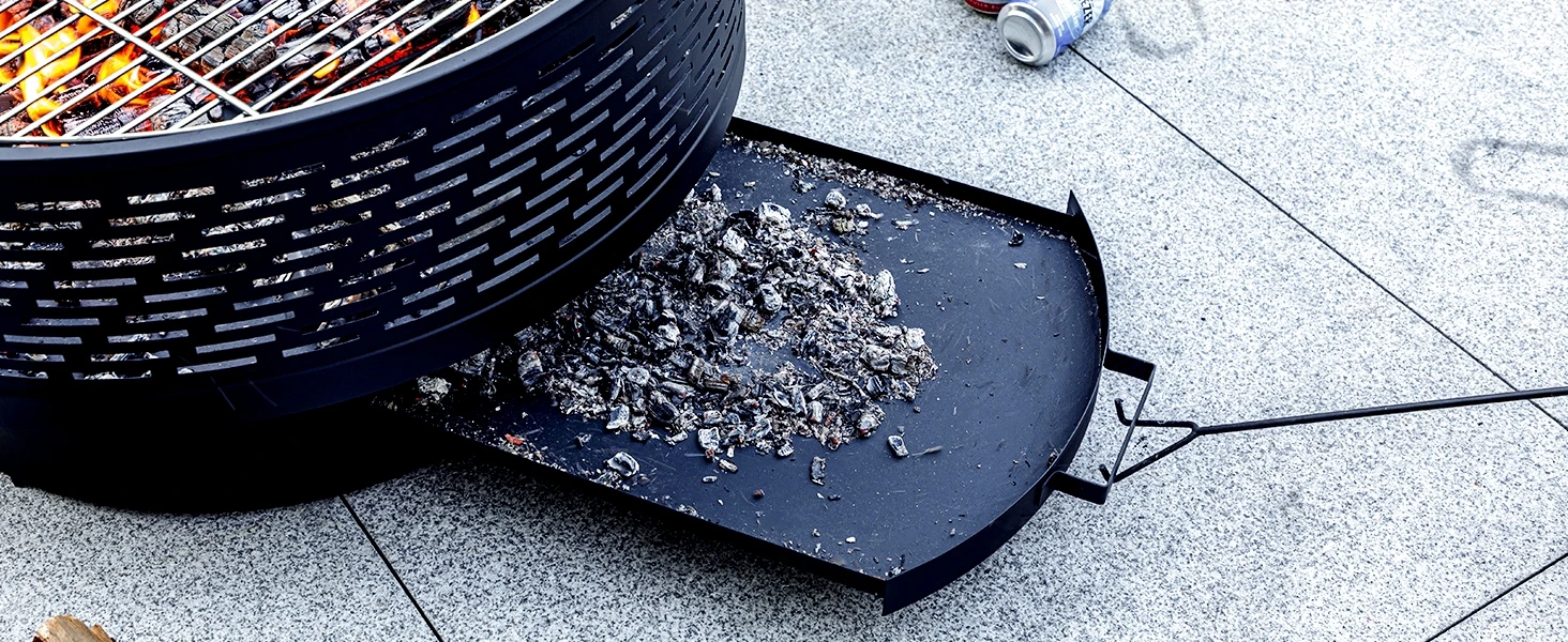 32 inch  Wood Burning Fire Pits with Grill &amp; Lid