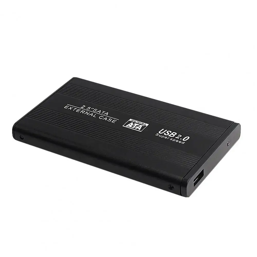 알루미늄 합금 하드 디스크 케이스, 경량 둥근 모서리, 유용한 2.5 인치 USB 2.0 외장 하드 디스크 커버, 하드 디스크 쉘
