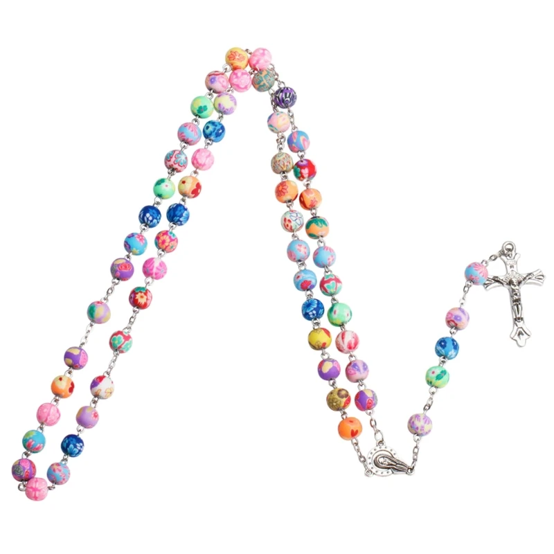 Religious Rosary Necklace for Cross Pendant, Catholic Bead Chain, Jew