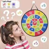 Children with sticky ball 74CM large dart board Family interactive game educational arithmetic indoor/outdoor sports toys gift 3