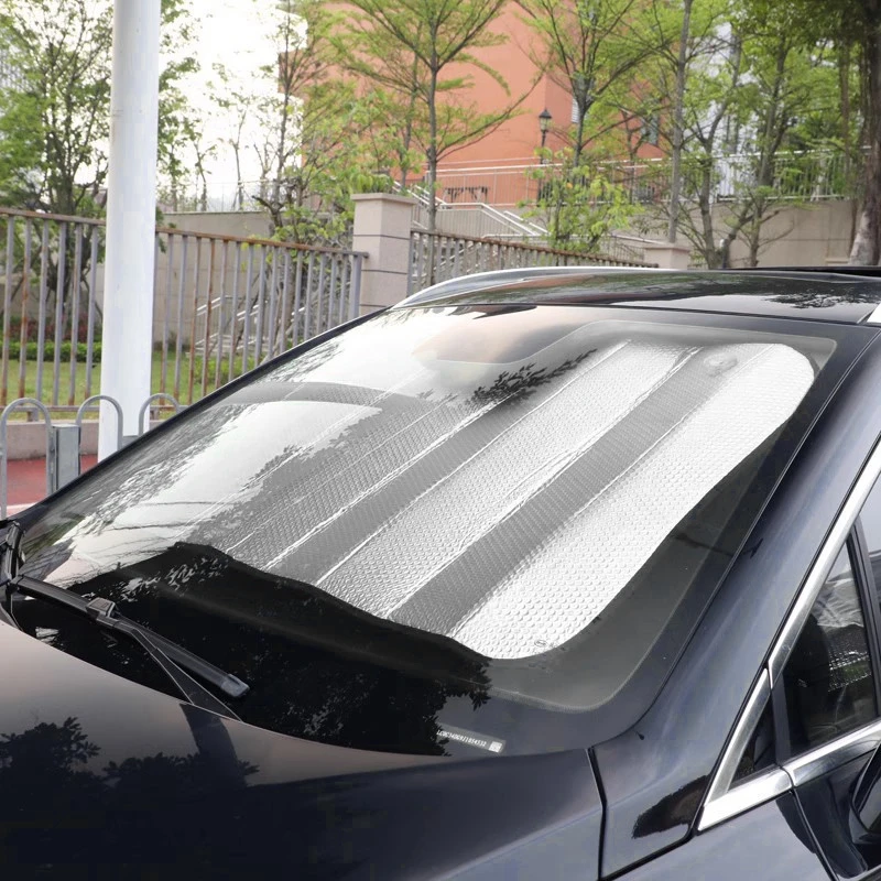 Car Sunshade Car Window Sun Shade Car Front Window Cover Anti-UV Protection Front Rear Windshield Block Windscreen Cover Auto Accessories