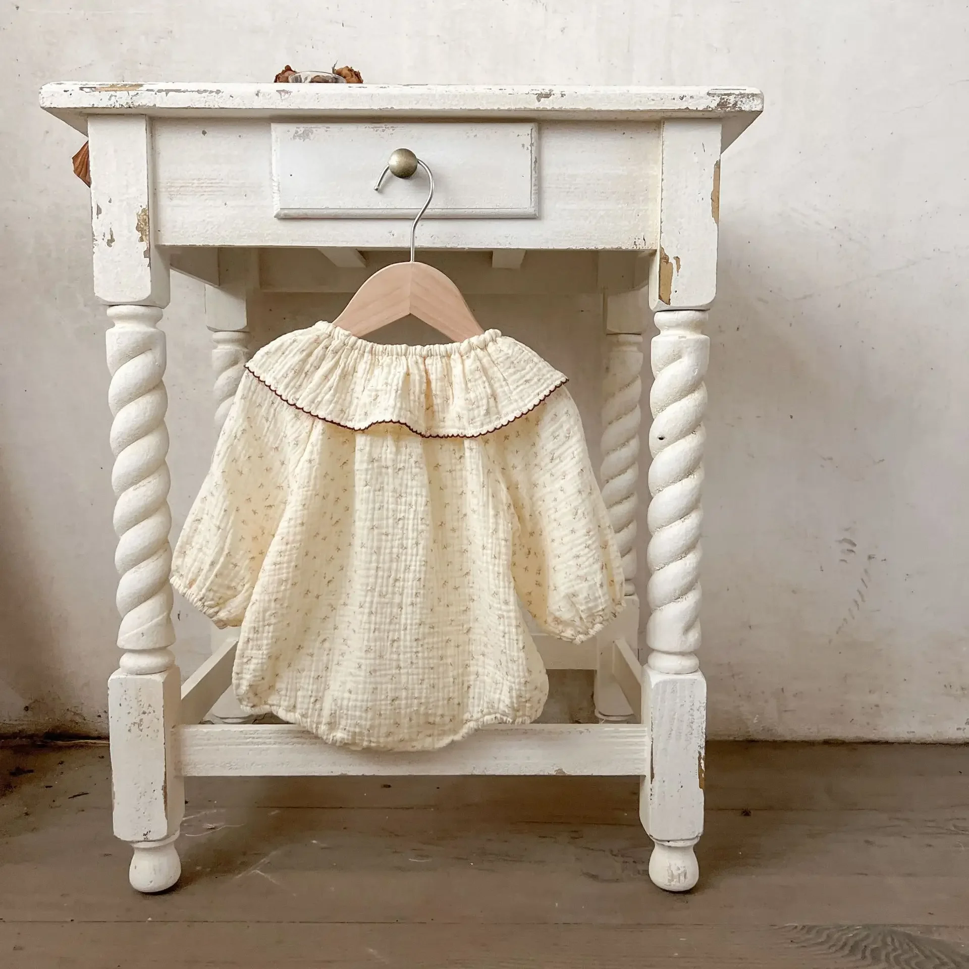 Cotton Baby Girls Floral Bodysuit Onesie