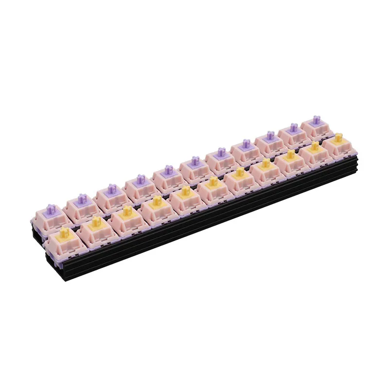 Interruptor de Teclado Mecânico Personalizado Pinos Tátil Linear Mmd Princess v2 Hifi Pom Material Ptfe Pré-montado 38g 45g 53g 48g 60g - Imagem 3