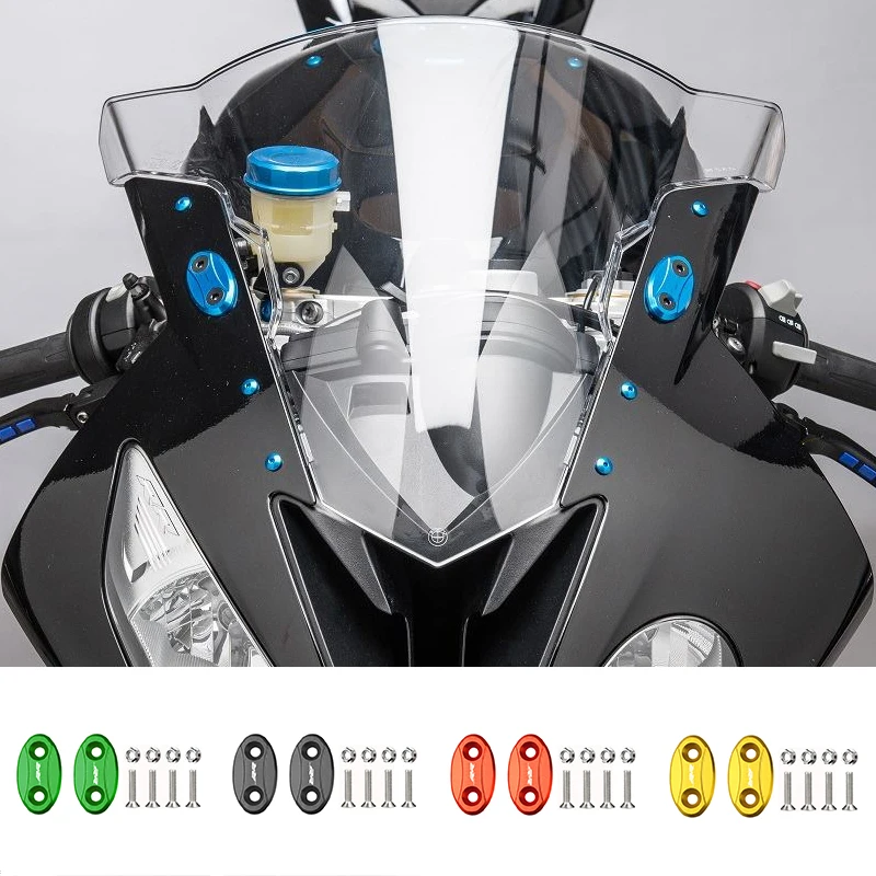 

CarDutiful Aluminum Mirror Hole Cover Plug Decorative Cap Mirror Driven Eliminators for BMW S1000RR 2009-2018
