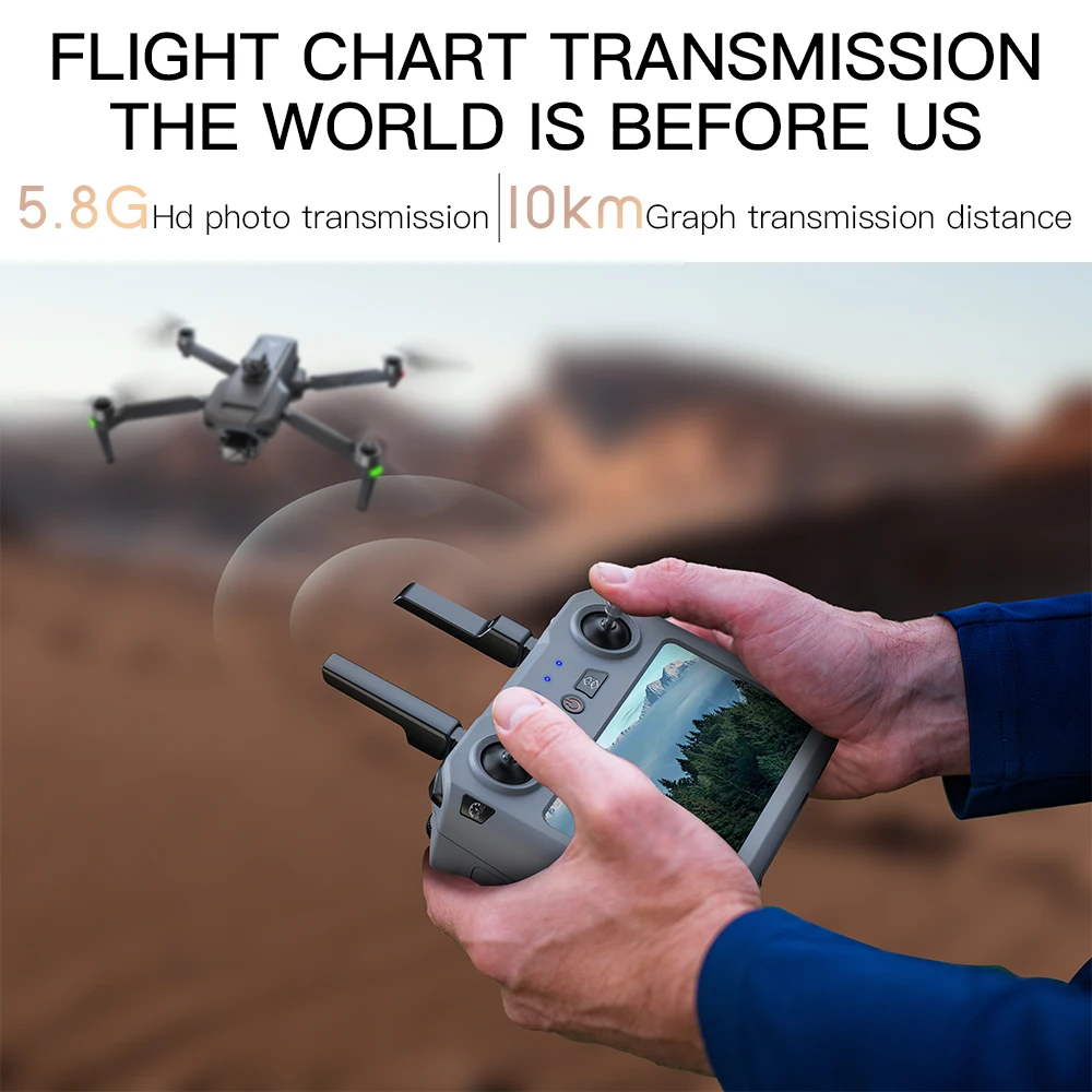 ZLL SG909 SG909MAX Professional Drone With 4K Camera GPS 3-Axis Gimbal 360 Obstacle Avoidance Touch Screen FPV Brushless RC Dron 5