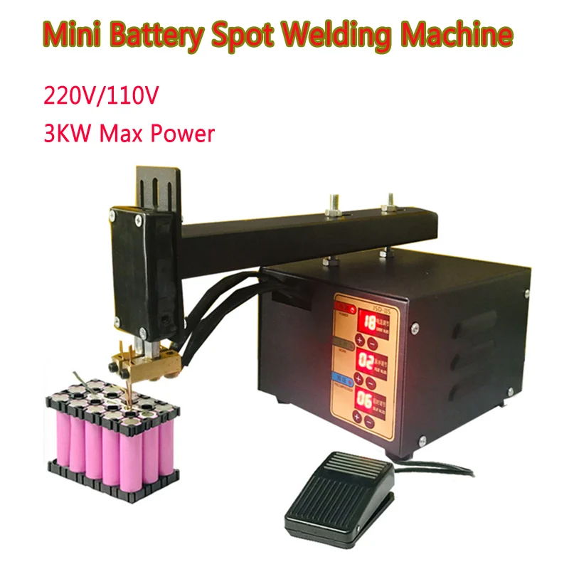 

Mini Handheld Spot Welding Machine 3KW Power Lithium Batteries Pack Nickel Strip Welding Precision Pulse Welder For 18650 32650