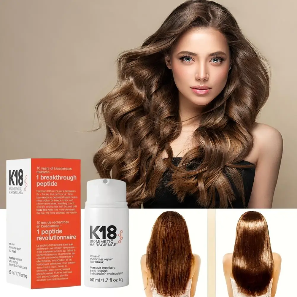 K18 Kertain Repair Hair Mask Leave-In Molecular Damage Restore Soft Hair Deep Keratin Scalp Treatment Care Product