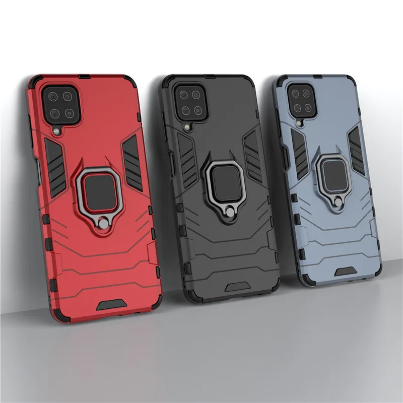 Per Cover Custodia Samsung M12 Per Samsung Galaxy M12 Capas Custodia Antiurto Per Paraurti Con Anello Magnetico Per Samsung M12 Fundas