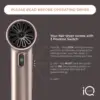 Italy Professional Hair Dryer Rose Gold - IQ Perfetto Lightweight, Powerful Pro Salon Blow with Diffuser & 2 Concentrator N 2