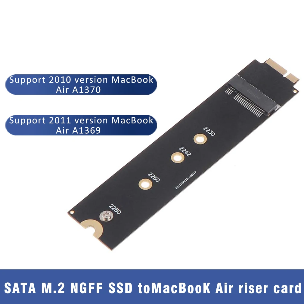 

SATA M.2 Ngff SSD To 2010 2011 MacBook Air A1370 A1369 Adapter Card