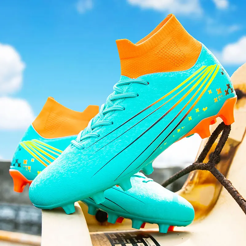 Big Size 35-47 High Top Baseball Shoes Comfortable Baseball Training Shoes Non Slip Long Spiked Sneakers Outdoor Sports