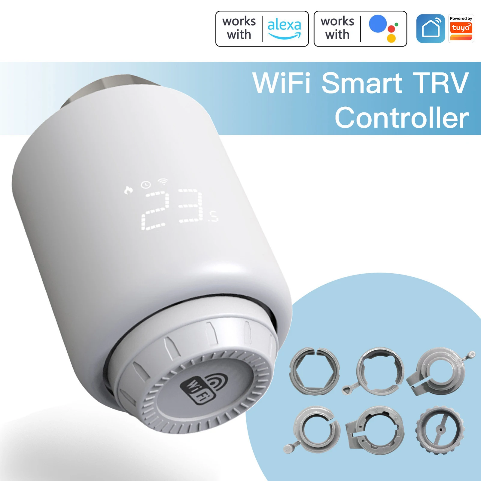 Tuya WiFi/Zigbee Smart Thermostatic Wireless Mobilephone App Control
