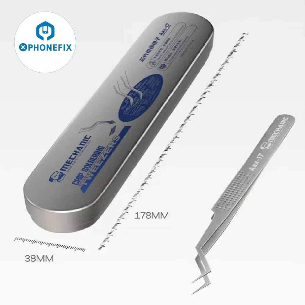 MECHANIC Aax-17 KA-11 Chip Tin Positioning Tweezers Non-magnetic Stainless Steel Anti-Corrosion Solder Wire Electronics Repair