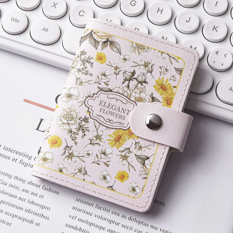 Women's exquisite mini card with multiple card slots, vintage ID storage wallet, new coin wallet