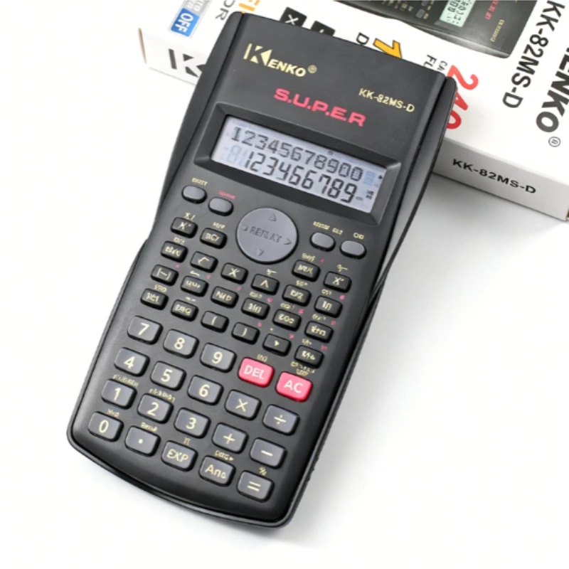 Portable 2-Line Scientific Calculator 240 Functions Handheld Student Calculator For School Math Exam Office Teaching Daily Use - 2