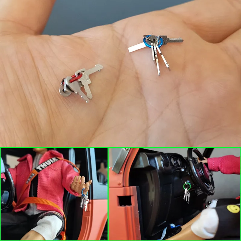 Modello Mini Chiavi Per Auto Per 1/10 Rc Crawler Traxxas Trx4 1/14 Tamiya Rc Truck Trailer Ribaltabile Scania 770S Man Benz Volvo Parts Toys