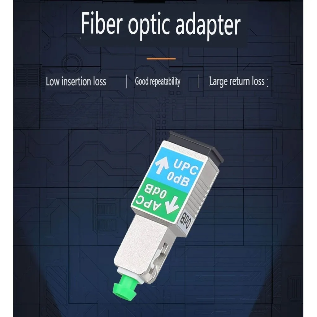 Optical fiber SC-SC adapter UPC cable adapter APC to UPC coupler APC simplex single mode extended conversion pair SC male/female 3