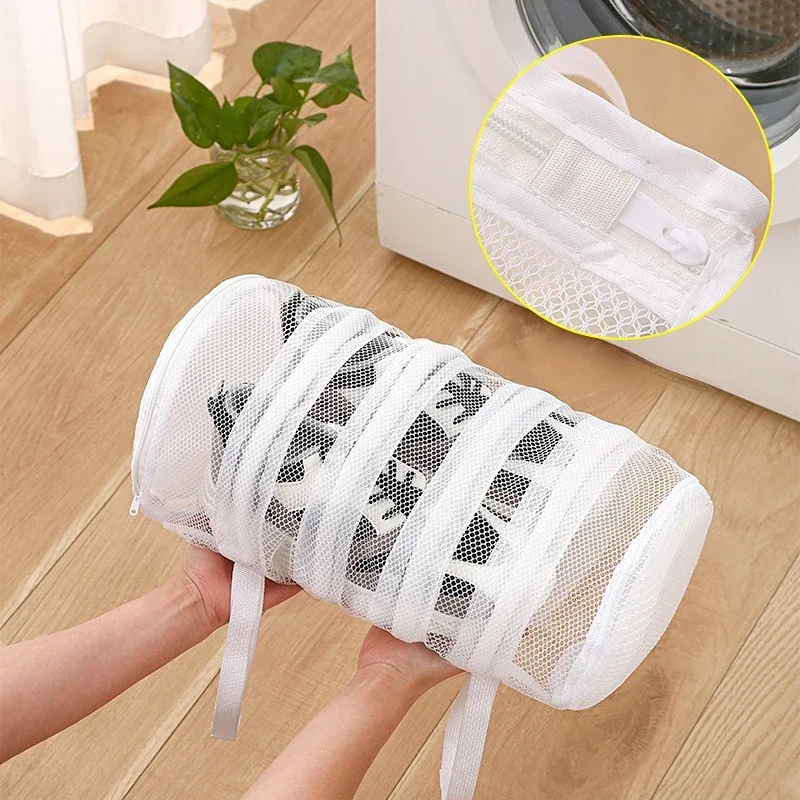 Shoe Washing Hanging Bag Household Anti-deformation Washing Bags Home Using Protects Shoes Mesh Bag Laundry Storage Organization 4