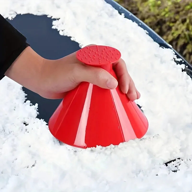 1Pc Snow remover windshield cone deicing tool car window windshield ice scraper funnel