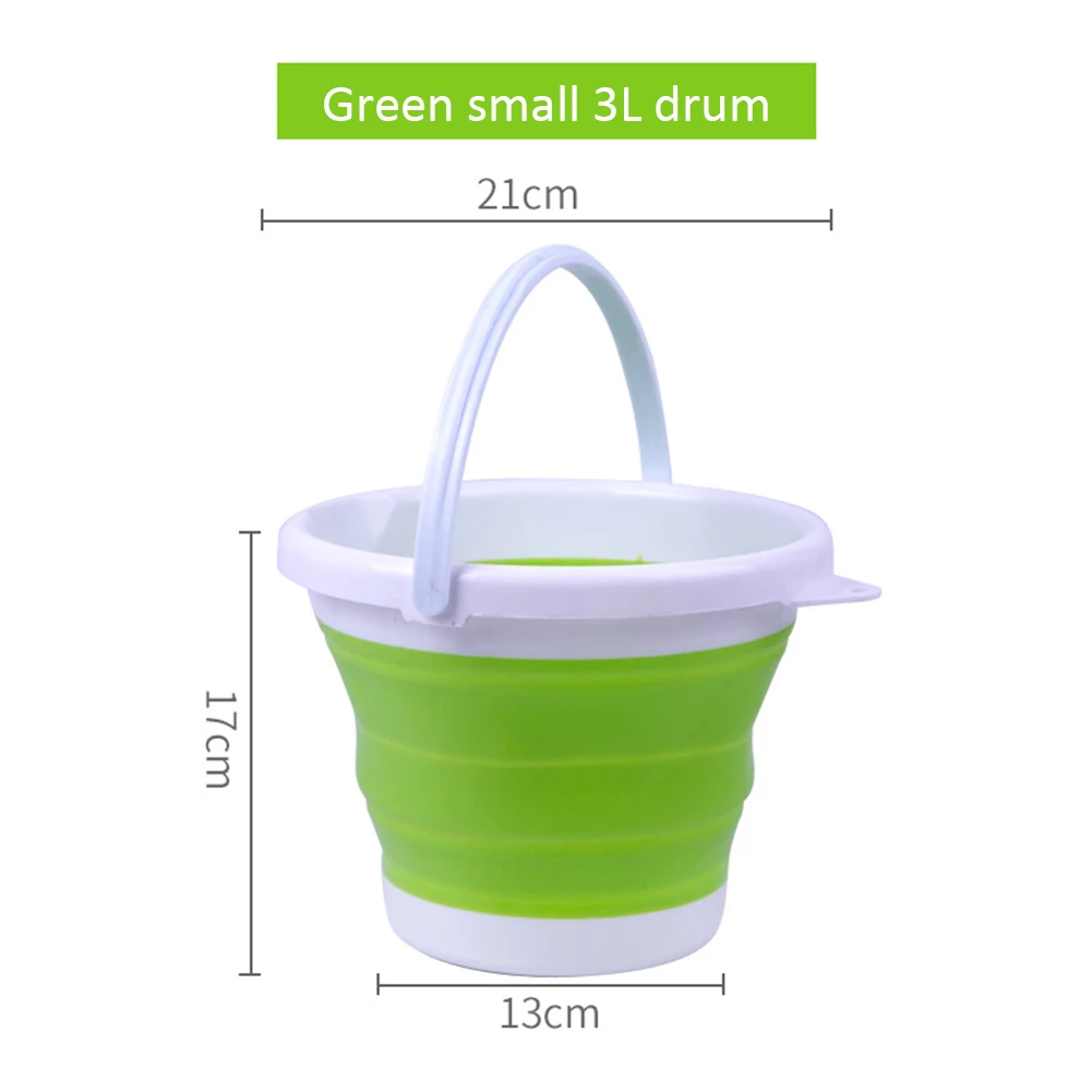 3L/5L Collapsible Bucket Foldable Cleaning Bucket Portable Plastic for Outdoor Travelling Camping Fishing Car Washing