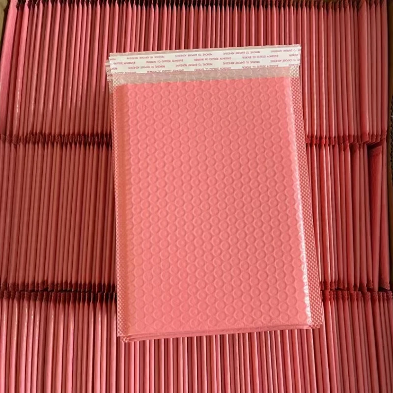50pcs Pink Bubble Mailers Poly Bubble Mailer Self Seal Padded Envelopes Gift Bags 20X25cm