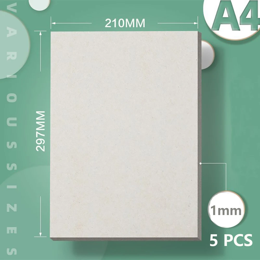 Cartoncino grigio A4 1mm 1.5mm 2mm Cartoncino grigio Carta dura spessa Carta dura fatta a mano per pacchetto di copertina album stampo fai da te