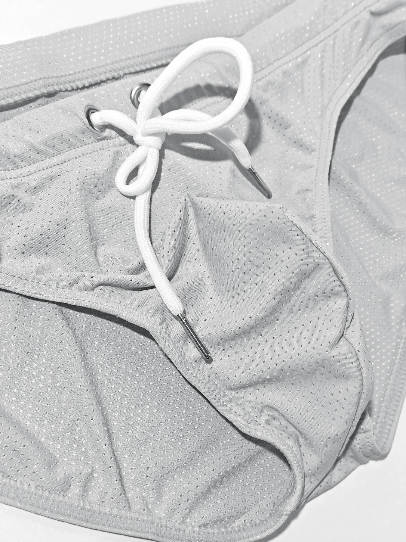 Men Summer Swimwear Swim Briefs Low Waist Bikini Beachwear Surf Board Shorts Solid Color Seamless Stretch Breathable Underpants - 5