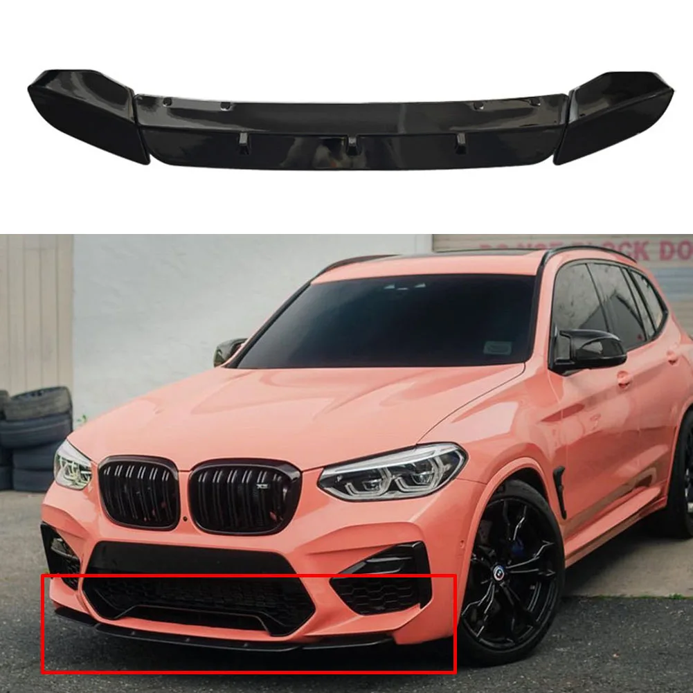 

3 Stage Front Lip Splitter Spoiler Side Lower Splitters Body Kit For BMW X3M X4M F97 F98 2018-2021