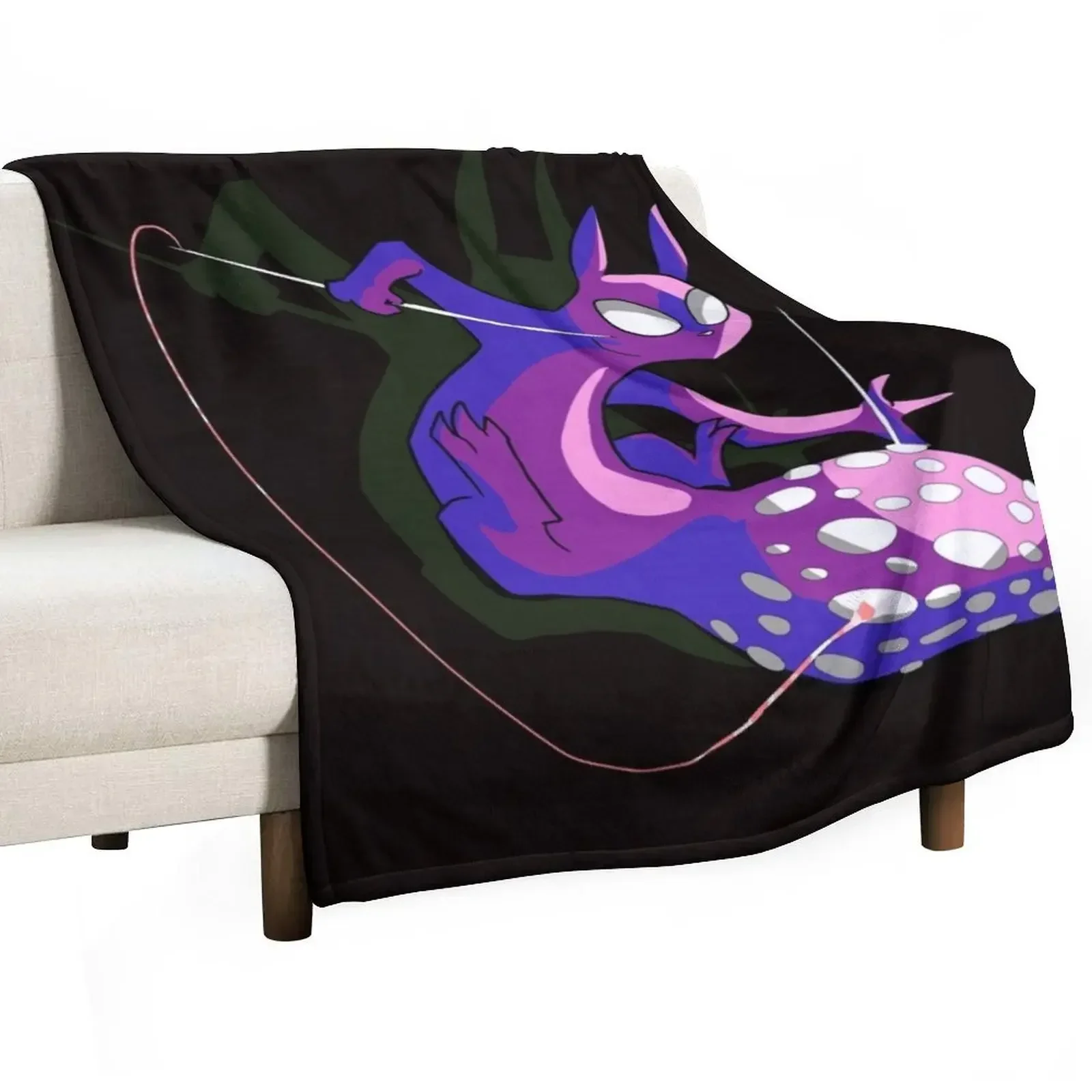 

Rain World Downpour Slugcat Spearmaster Throw Blanket Soft Plush Plaid Blankets For Sofas Summer For Baby Blankets