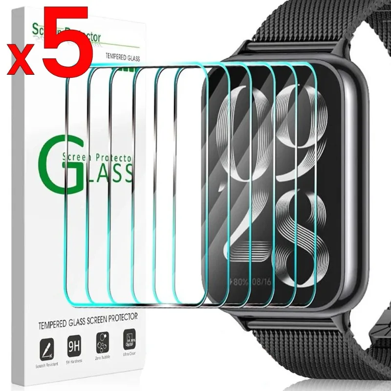 

Закаленное стекло для защиты экрана смарт-часов Xiaomi Miband 8 Pro, сверхпрозрачная Защитная пленка с полным покрытием для Mi Band 8 Pro