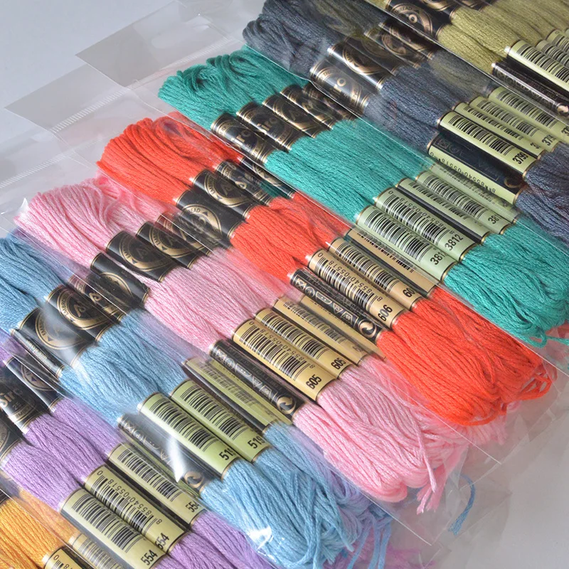 12 pieces of 8 meters polyester embroidery thread cross stitch diy handmade accessories DMC color embroidery thread