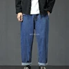 Autumn Spring Large Size Jeans For Men Waist 145cm Cotton Loose Trousers 6XL 7XL 3
