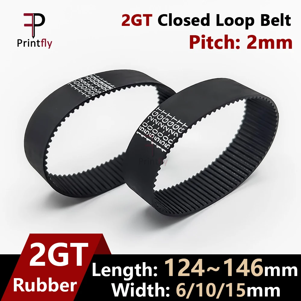Closed Loop Timing Belt Rubber 2gt 10mm 2gt 3d Printer Belt Closed