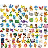 DIY Pokemon Blocks Small Cartoon Mini Building Block Pikachu Charizard Eevee Mewtwo Anime Assemble Action Model Dolls Toys 1
