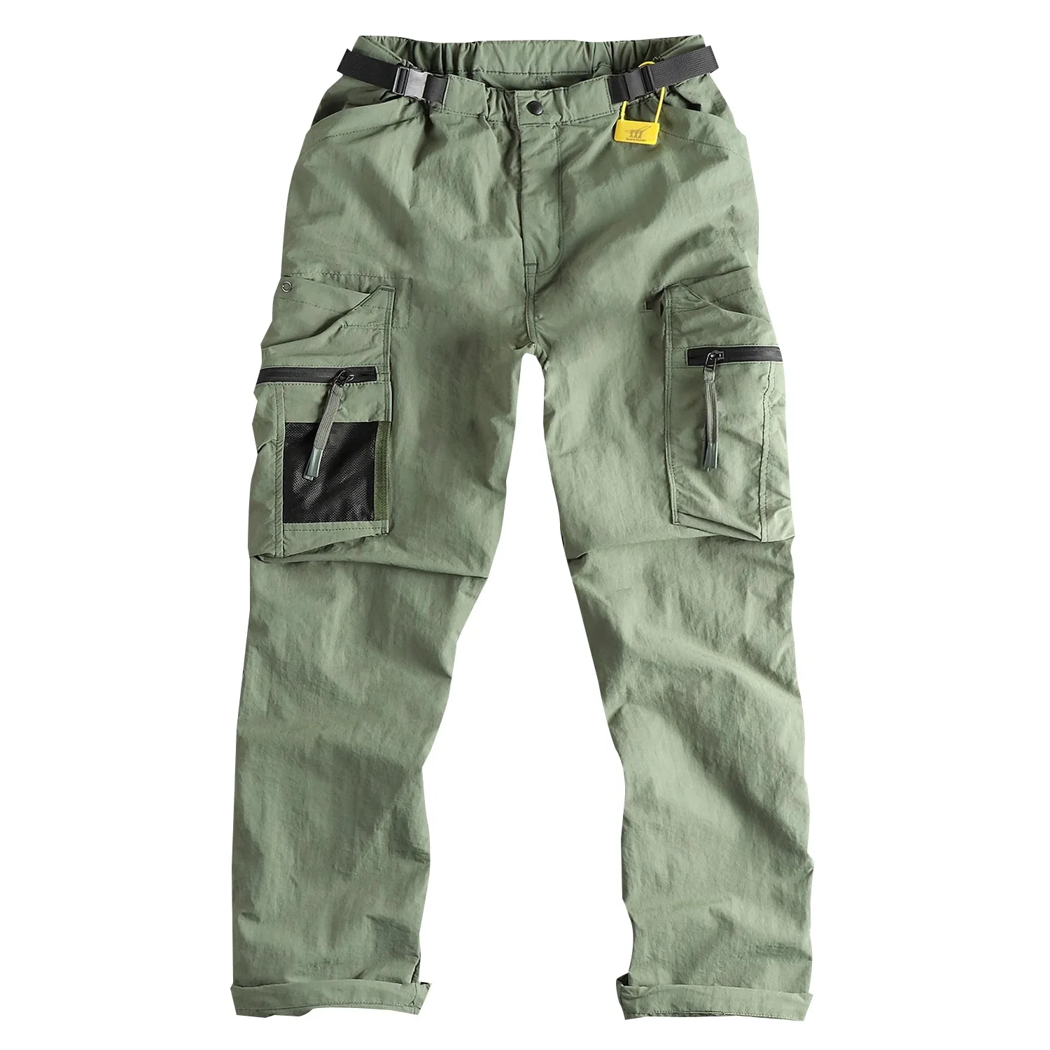 Outdoor Tactical Multi Pocket Functional Pants Men's Loose Retro Casual Cargo Paratrooper Trousers