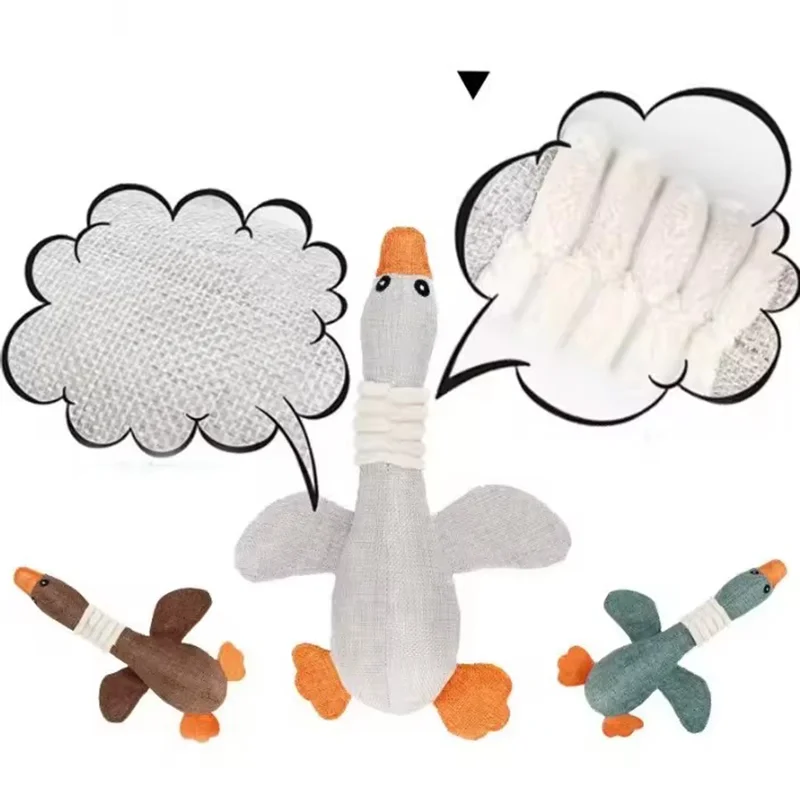 Durable Squeaky Plush Dog Toy - Safe, Non-Toxic Boredom Relief