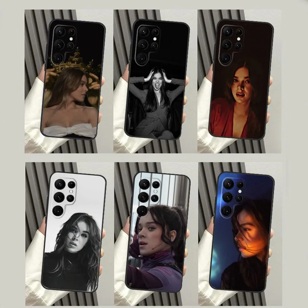 Custodia Per Telefono H-Hailee S-Steinfeld Per Samsungs23,S22,S21,S20 Ultra Pro S10,S30Plus,S9,20Lite Cover Ultra Nera