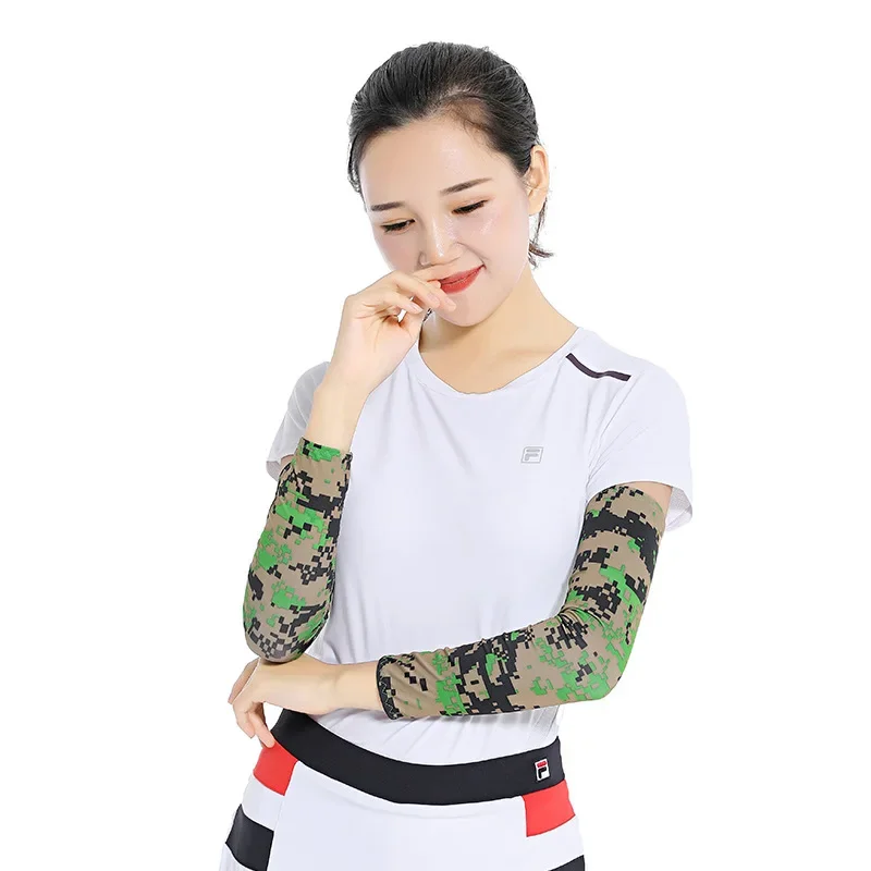 Cooling Arm Sleeves Cover Sports Running UV Sun Protection Outdoor Men Fishing Cycling Sleeves for Hide Tattoos