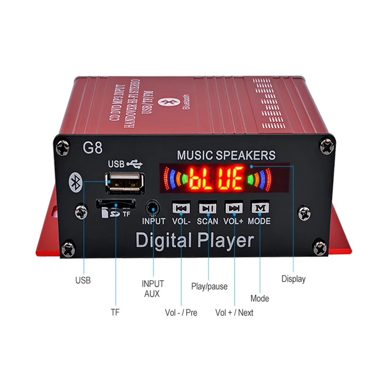 200W 2CH 12V ڵ    HIFI    Ȩ þ  ý FM  ׷ 
