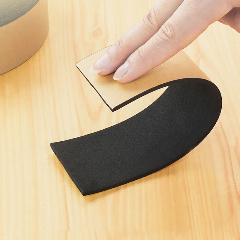 Furniture Leg Pads Furniture Foot Pads Furniture Leg Caps Rubber Furniture Feet Pads Furniture Feet Furniture Foot Protector Chair Leg Protector Furniture Foot Mats 2M 5M/Roll Self-Adhesive Felt Furniture Leg Pad Anti-slip Mat Floor Protector Wear-resisting Table Chair Leg Sticky Back Bumper
