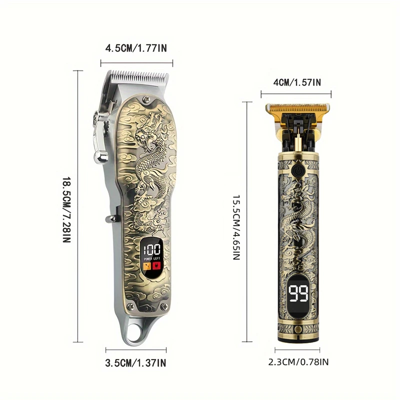 All-in-one men’s beauty set barber + trim USB metal body silent rechargeable lithium battery 2000 mah men’s holiday gift BEST SELLERS