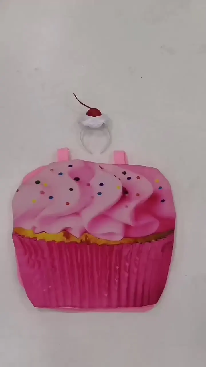 Dress Up America Costume Da Cupcake Per Bambina - Tuta Rosa Con Glassina E Ciliegia - Morbido E Confortevole
