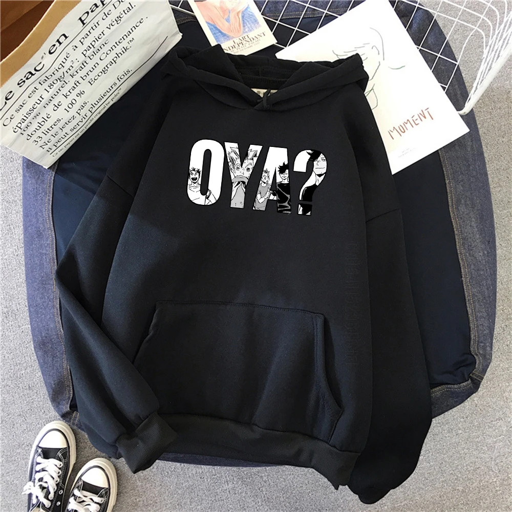

Hoodie Haikyuu Oya Japan Hot Anime Print Mens Warm Hoodies Sweatshirt Man Streetwear Oversize Daily Casual Men's Clothing