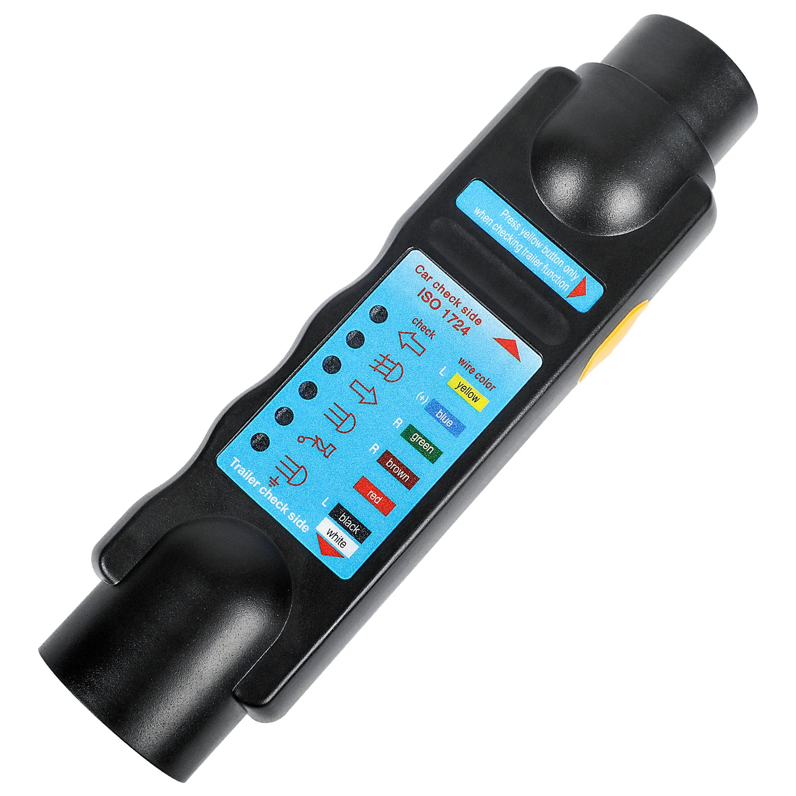 7 Way Truck End Connector Plug Built In LED Tester Female