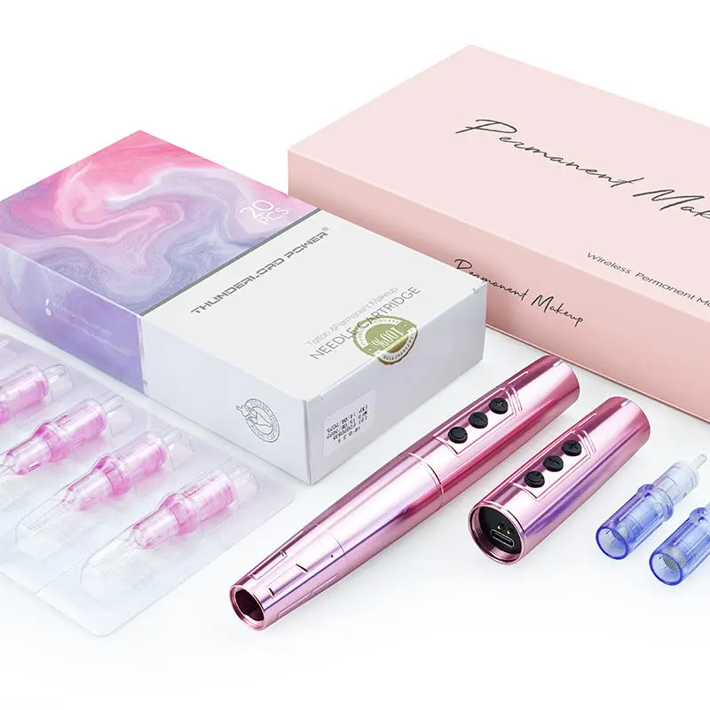 

ATTO High Quality Wireless Eyebrow Universal Tattoo Pen Permanent makeup membrane needle Permanent Makeup Pen with Battery