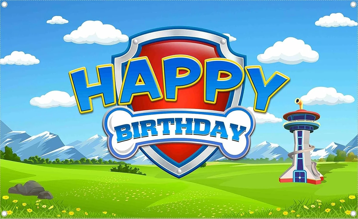 Johnson Boy Paws Dog Bone Baby Shower Fondali Computer Di Alta Qualità Stampa Compleanno Studio Fotografico Sfondi