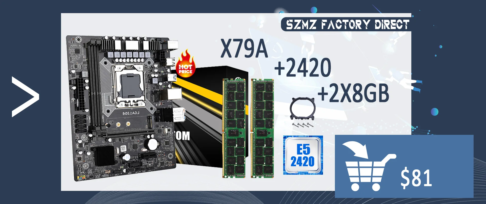 latest motherboard for desktop X79 motherboard set with Xeon LGA 1356 E5 2420 cpu 2pcs x 4GB = 8GB 1333MHz pc3 10600R DDR3 ECC REG memory ram M.2 Gigabit latest motherboard for desktop