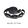 2Pcs Hammock Straps Special Reinforced Polyester Straps 5 Ring High Load-Bearing Barbed Black Outdoor Camping Hammock Straps 6