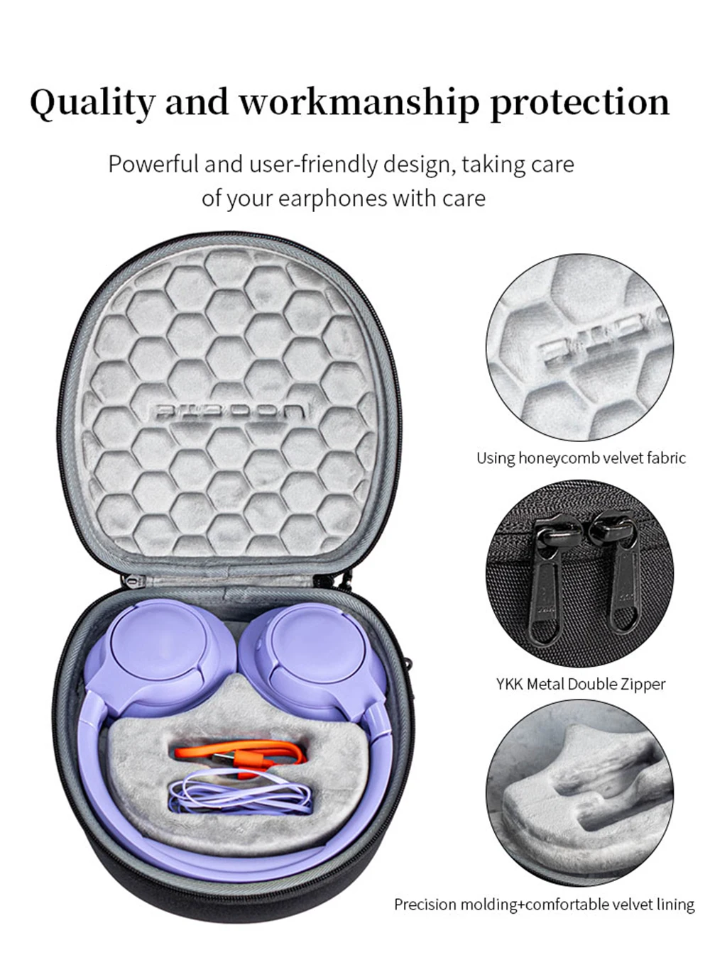Portable Hard EVA Storage Bag for T770NC T760BT T750BT T720BT Headphone Box for Edifier W820NB Earphone Travel Carrying Case