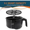 Digital Air Fryer 5.3Qt Hot Air Fryer 7 Menu Functions, Oil-Free Healthy Cooker, Timer and Temperature Control, PFOA/PTFE Free 4